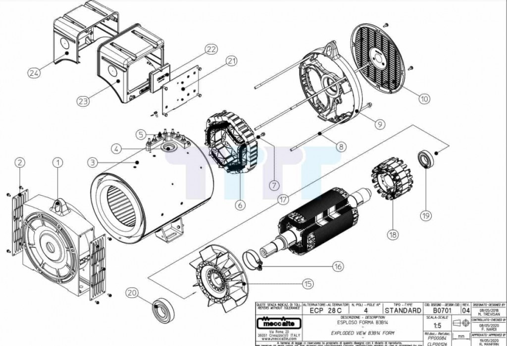 Phụ tùng Mecc Alte ECP28 là gì? Danh sách linh kiện thay thế phổ&nbsp;biến