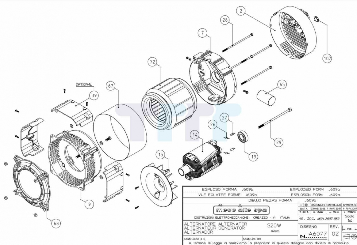 Hướng dẫn chi tiết chọn mua, nhận biết Phụ tùng Mecc Alte&nbsp;S16W